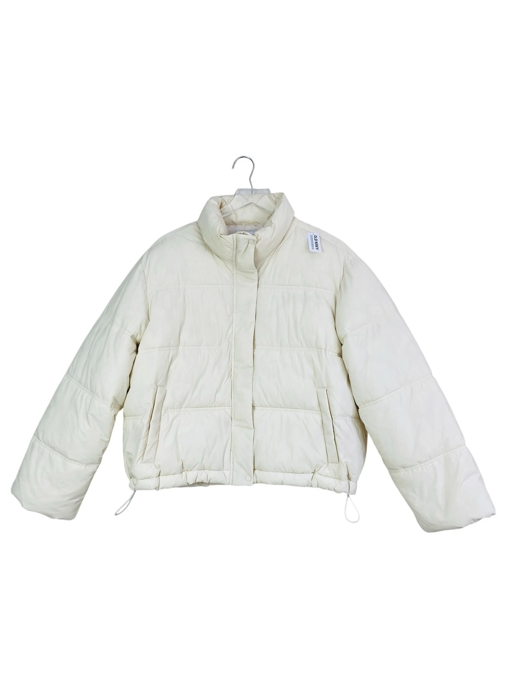 Old Navy Cream Puffer Jacket Size L - Picture 2 of 7